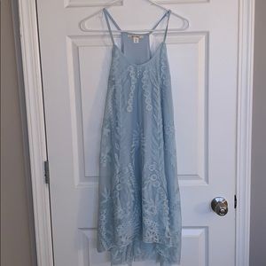 Medium blue lace dress